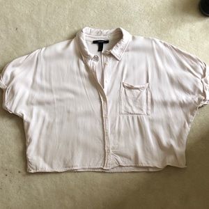 forever 21 cropped button up